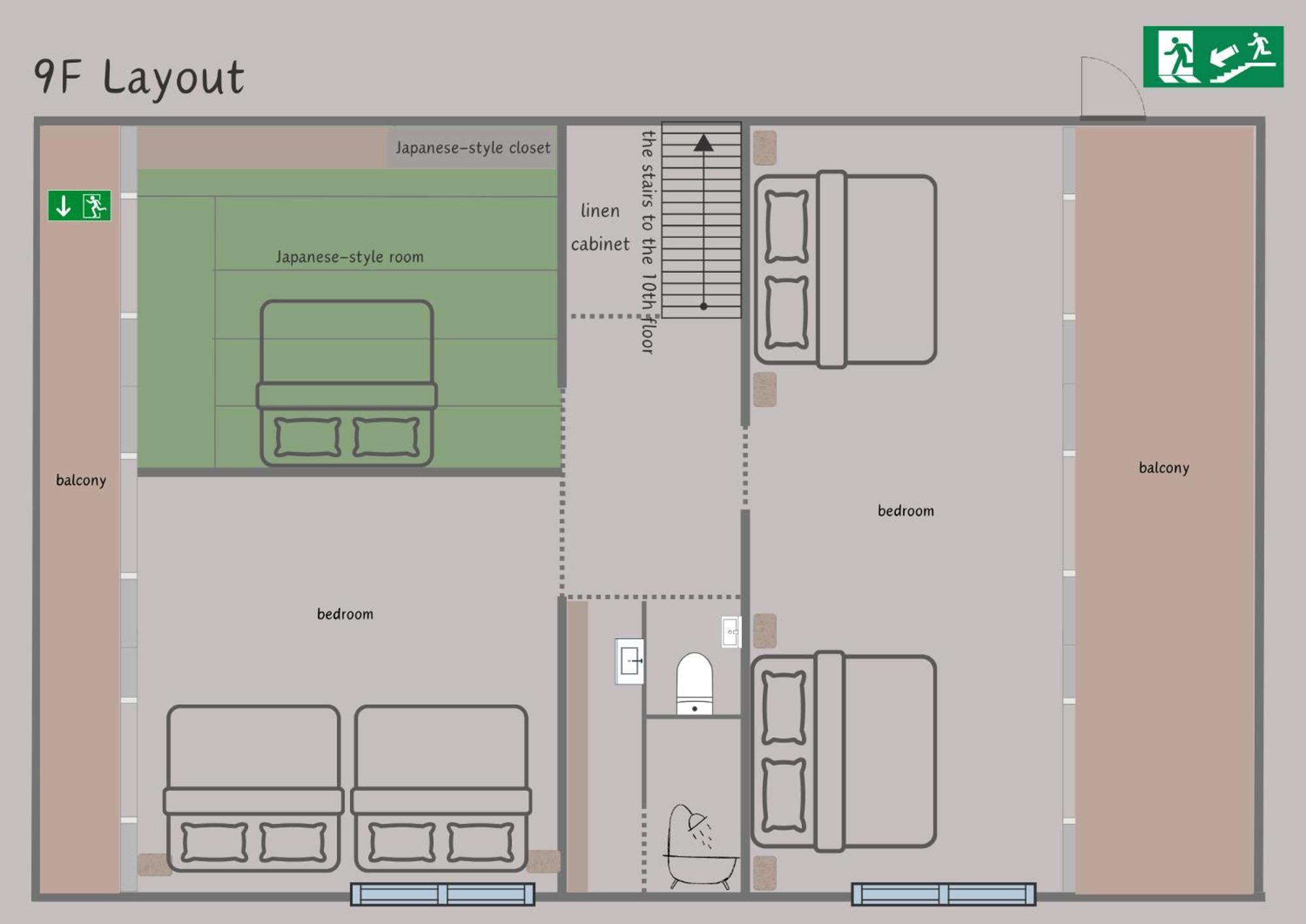 Lovetokyo Maisonette Terrace Apartemen